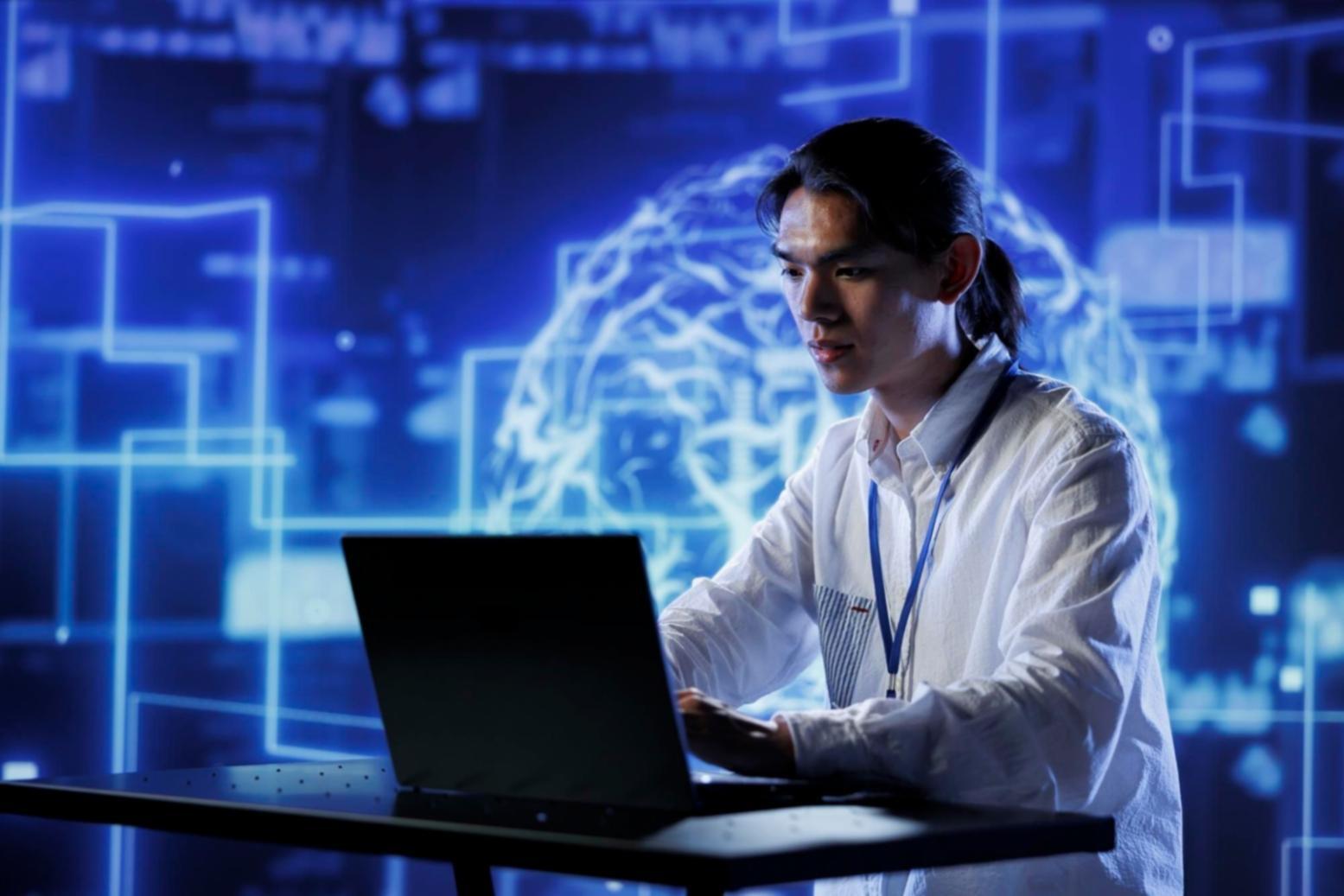 Cloud Computing Workspace mit modernen Serverstrukturen